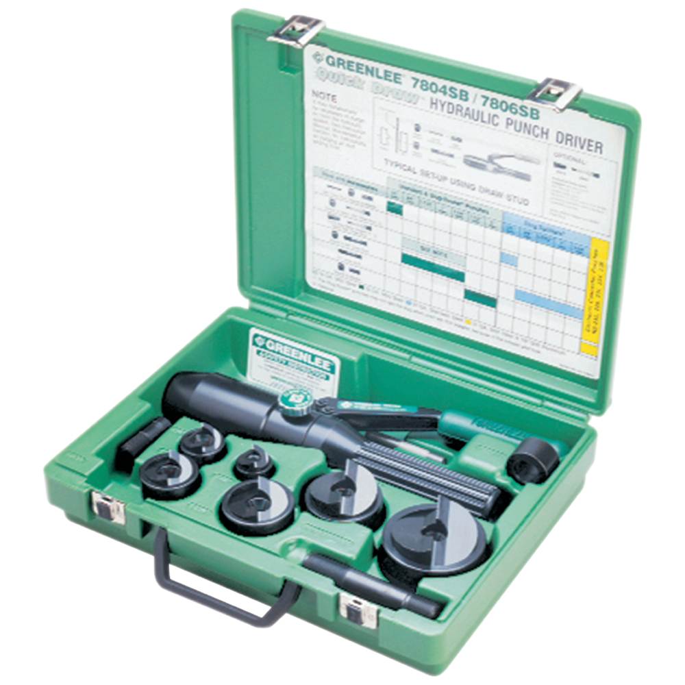 Slug Buster Hand Hydraulic Punch Driver Set ISO 16-40