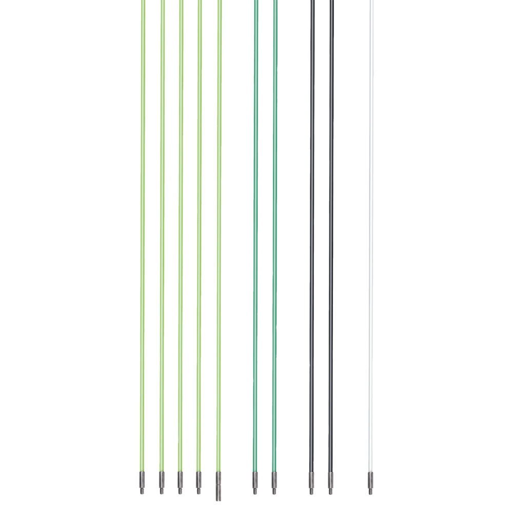 Fibreglass Cable Pulling Rods 10m 10pcs.