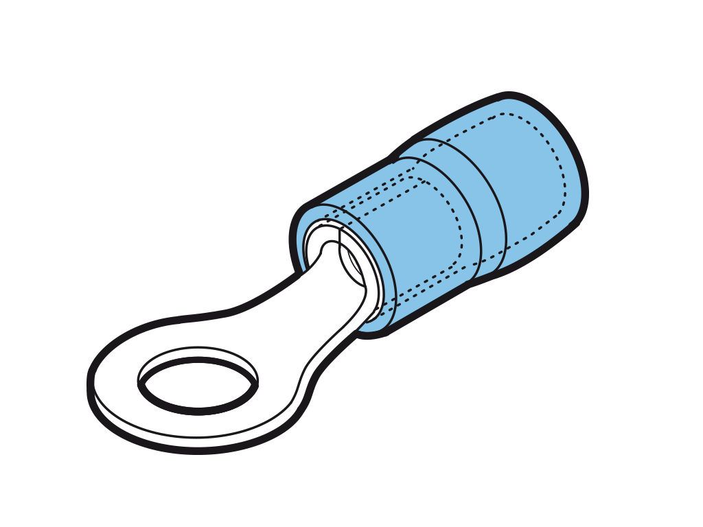 BKY-M12 Reinforced Crimp Terminals