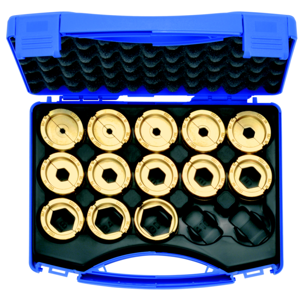 Crimping Die Set D 22 Cross Sections 6-300mm2, 14 Pieces