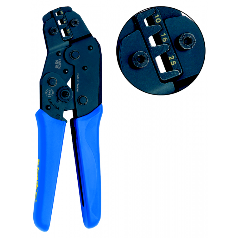 K39 Crimping tool for cable end-sleeves 10-25mm2