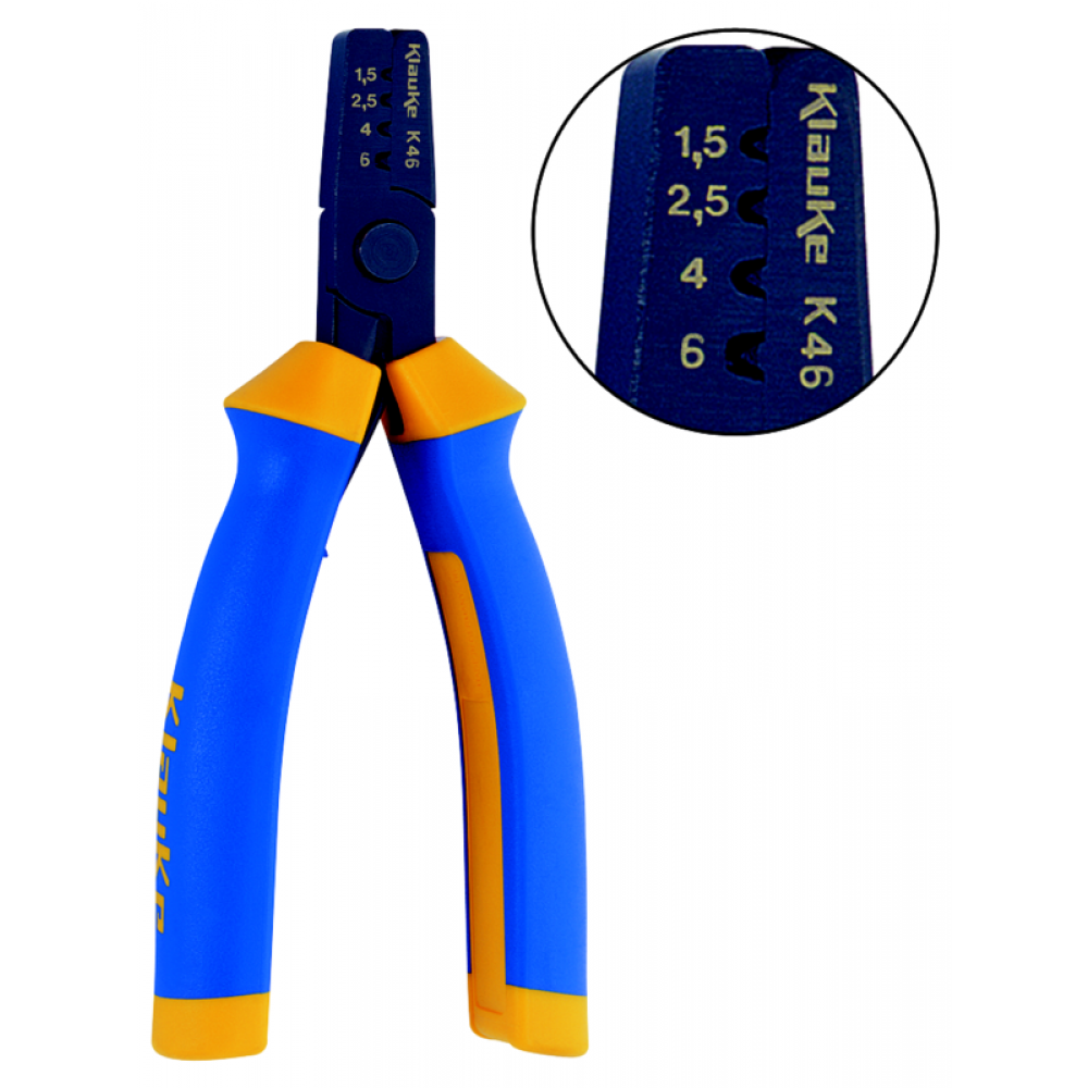 K46 Crimping tool for cable end-sleeves 1.5-6mm2